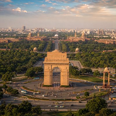 AI vision of Delhi